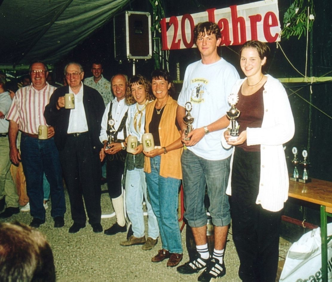 Preisverteilung vom Jubiläumsschießen 1998