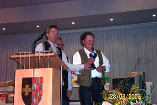Preisverteilung 28.03.2003 Festscheibe - Foto 12 von 14
