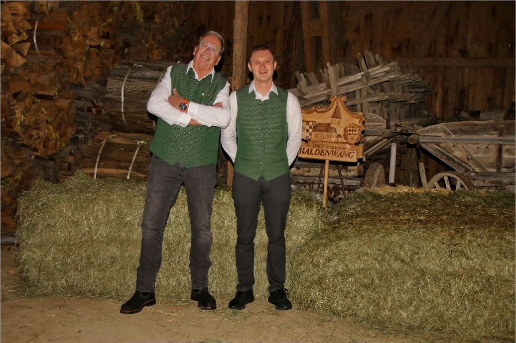 Helmut Klaus, 1. Schützenmeister, und Marcel Gattermair, 2. Schützenmeister